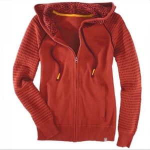 Title Nine Dekker Full Zip Hooded Sweater in Sedona Women's M